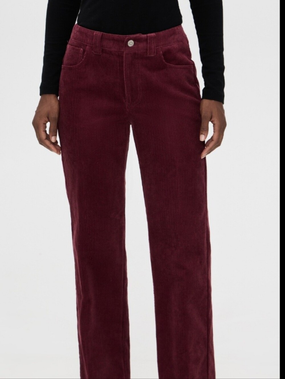 LOFT Petite Relaxed Straight Pants in Brushed Corduroy NWT